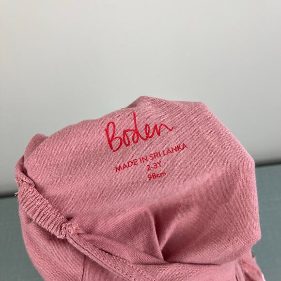 Mini Boden Strawberry Ruffle Cross Back Tank Top 2-3 - Picture 4 of 7